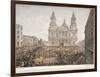 Funeral of the Duke of Wellington, St Paul's Cathedral, City of London, 18 November, 1852-Day & Son-Framed Giclee Print