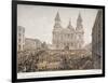 Funeral of the Duke of Wellington, St Paul's Cathedral, City of London, 18 November, 1852-Day & Son-Framed Giclee Print