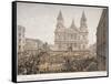 Funeral of the Duke of Wellington, St Paul's Cathedral, City of London, 18 November, 1852-Day & Son-Framed Stretched Canvas