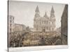 Funeral of the Duke of Wellington, St Paul's Cathedral, City of London, 18 November, 1852-Day & Son-Stretched Canvas