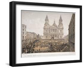 Funeral of the Duke of Wellington, St Paul's Cathedral, City of London, 18 November, 1852-Day & Son-Framed Giclee Print