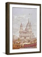 Funeral of the Duke of Wellington, St Paul's Cathedral, City of London, 18 November, 1852-George Baxter-Framed Giclee Print