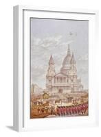 Funeral of the Duke of Wellington, St Paul's Cathedral, City of London, 18 November, 1852-George Baxter-Framed Giclee Print