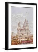Funeral of the Duke of Wellington, St Paul's Cathedral, City of London, 18 November, 1852-George Baxter-Framed Premium Giclee Print