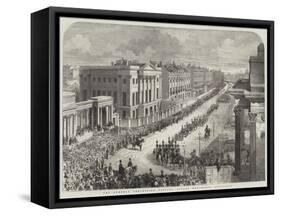 Funeral of the Duke of Wellington-null-Framed Stretched Canvas