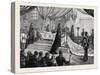 Funeral of the Empress of Russia at St. Petersburg-null-Stretched Canvas