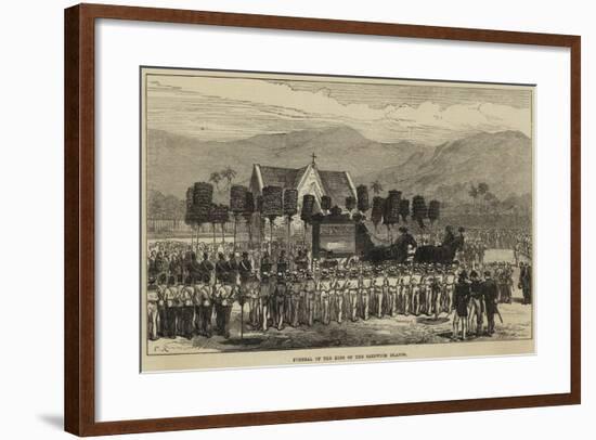 Funeral of the King of the Sandwich Islands-null-Framed Giclee Print