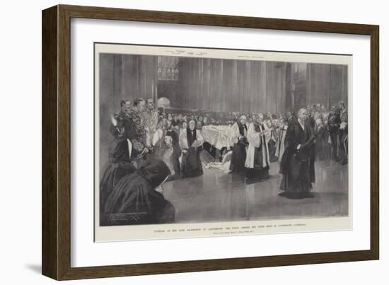 Funeral of the Late Archbishop of Canterbury-Thomas Walter Wilson-Framed Giclee Print