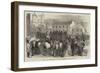 Funeral of the Late Archbishop of York, the Procession from Bishopthorpe Entering York-null-Framed Giclee Print