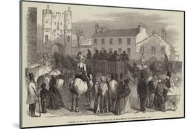 Funeral of the Late Archbishop of York, the Procession from Bishopthorpe Entering York-null-Mounted Giclee Print