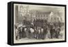 Funeral of the Late Archbishop of York, the Procession from Bishopthorpe Entering York-null-Framed Stretched Canvas