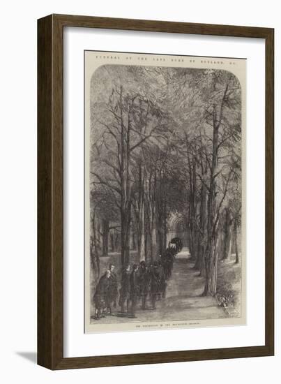 Funeral of the Late Duke of Rutland-null-Framed Giclee Print