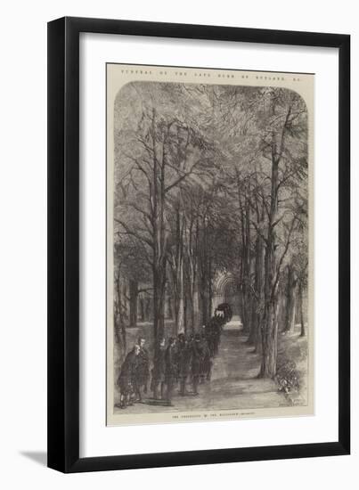 Funeral of the Late Duke of Rutland-null-Framed Giclee Print