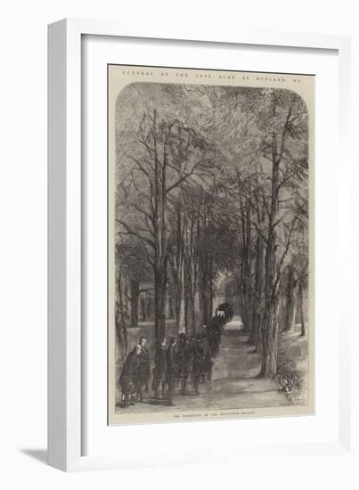 Funeral of the Late Duke of Rutland-null-Framed Giclee Print