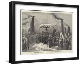 Funeral of the Late German Emperor at Berlin, Procession in the Unter Den Linden-William 'Crimea' Simpson-Framed Giclee Print