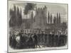 Funeral of the Late John Gibson, Ra, in the English Cemetery, at Rome-null-Mounted Giclee Print