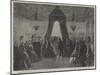 Funeral of the Late King of the Belgians, the Body Lying in State at the Royal Palace at Brussels-null-Mounted Giclee Print