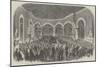 Funeral of the Late King of the Belgians, the Burial Service in the Chapel at Laeken-null-Mounted Giclee Print