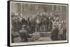 Funeral of the Late Lord Lytton in Westminster Abbey-William III Bromley-Framed Stretched Canvas