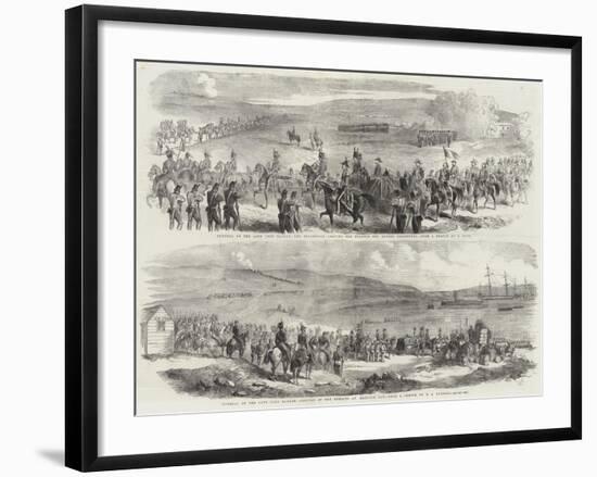 Funeral of the Late Lord Raglan-null-Framed Giclee Print