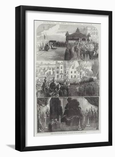 Funeral of the Late Lord Raglan-null-Framed Giclee Print