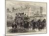 Funeral of the Late M Thiers, the Procession on the Boulevard Near the Chateau D'Eau-Charles Robinson-Mounted Giclee Print