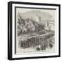 Funeral of the Late Marquis of Ormonde, the Procession Leaving Kilkenny Castle-null-Framed Giclee Print