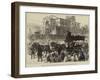 Funeral of the Late Mr George Odger, the Scene in Broad-Street, St Giles'S-null-Framed Giclee Print