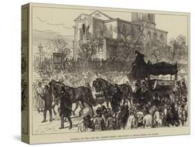 Funeral of the Late Mr George Odger, the Scene in Broad-Street, St Giles'S-null-Stretched Canvas