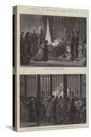 Funeral of the Late Pope Pius IX-null-Stretched Canvas