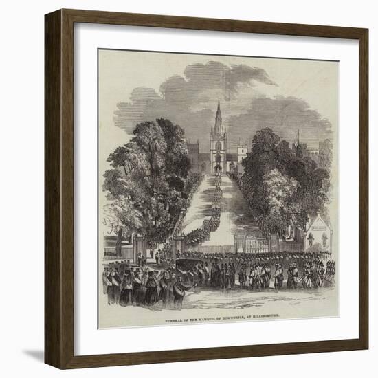 Funeral of the Marquis of Downshire, at Hillsborough-null-Framed Giclee Print