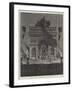 Funeral of Victor Hugo in Paris, the Bier at the Arc De Triomphe, Champs Elysees-null-Framed Giclee Print