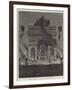 Funeral of Victor Hugo in Paris, the Bier at the Arc De Triomphe, Champs Elysees-null-Framed Giclee Print