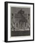 Funeral of Victor Hugo in Paris, the Bier at the Arc De Triomphe, Champs Elysees-null-Framed Giclee Print