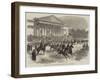 Funeral of Victor Noir, Scene Outside the Palace of the Corps Legislatif-null-Framed Giclee Print