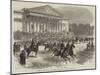 Funeral of Victor Noir, Scene Outside the Palace of the Corps Legislatif-null-Mounted Giclee Print