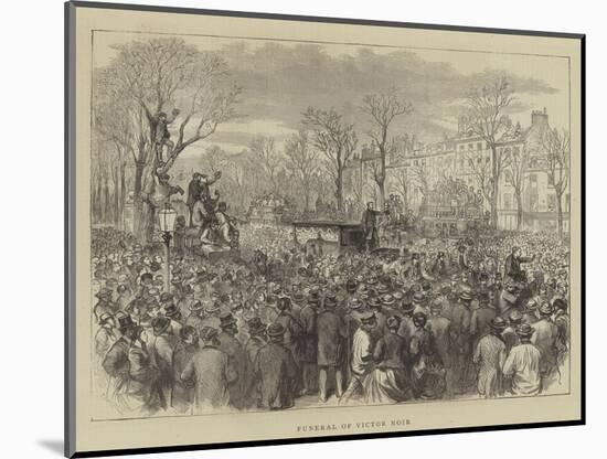 Funeral of Victor Noir-Godefroy Durand-Mounted Giclee Print