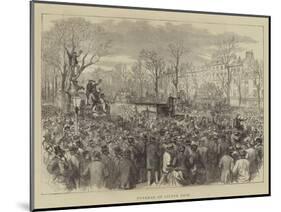 Funeral of Victor Noir-Godefroy Durand-Mounted Giclee Print