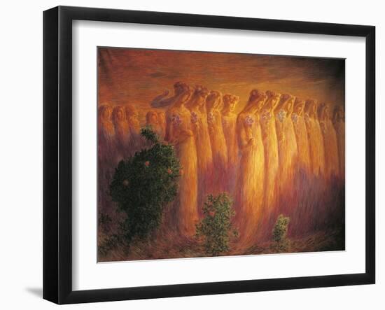 Funeral of Virgin, 1912-1913-Gaetano Previati-Framed Giclee Print