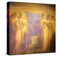 Funeral of Virgin-Gaetano Previati-Stretched Canvas