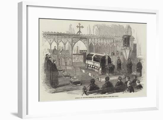 Funeral of Viscount Beresford, in Kilndown Church-null-Framed Giclee Print