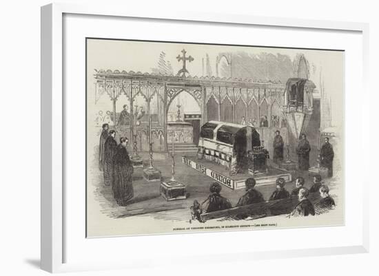 Funeral of Viscount Beresford, in Kilndown Church-null-Framed Giclee Print