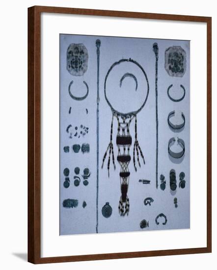 Funeral Offerings, from Asenkofen Burial Mound, Bavaria, Germany. Middle Bronze Age-null-Framed Giclee Print