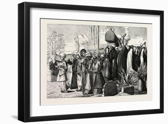 Funeral Procession, Egypt, 1879-null-Framed Giclee Print