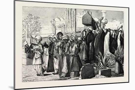 Funeral Procession, Egypt, 1879-null-Mounted Giclee Print