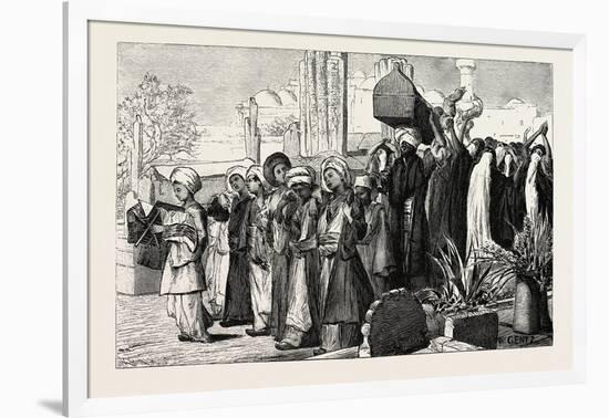 Funeral Procession, Egypt, 1879-null-Framed Giclee Print