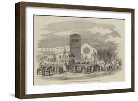 Funeral Procession of Don Carlos to the Cathedral of St Just, at Trieste-null-Framed Giclee Print