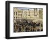 Funeral Procession of Ferenc Deak (1803-1876) in Budapest, 1876, Painting by Georg Nissen-null-Framed Giclee Print