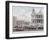 Funeral Procession of Lord Nelson Outside St Paul's Cathedral, City of London, 1806-Christopher Wren-Framed Giclee Print