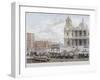 Funeral Procession of Lord Nelson Outside St Paul's Cathedral, City of London, 1806-Christopher Wren-Framed Giclee Print